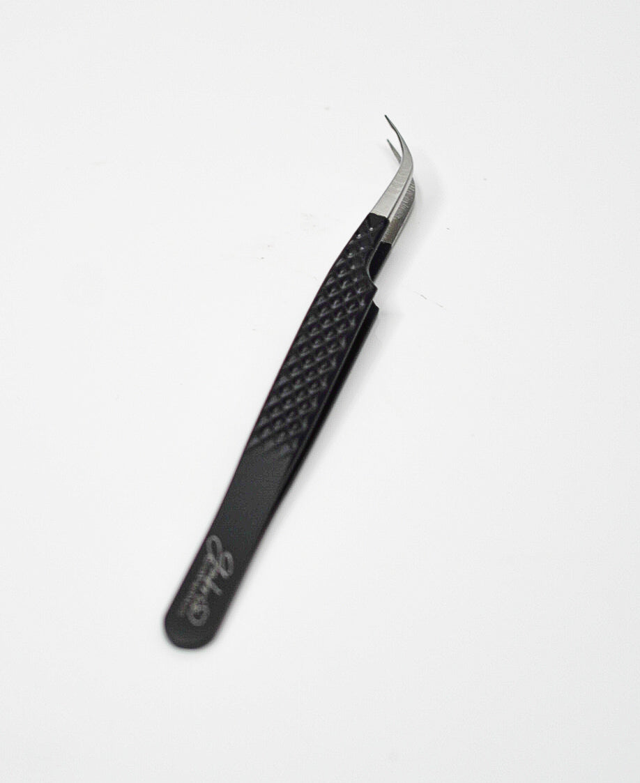 Curved isolation tweezer